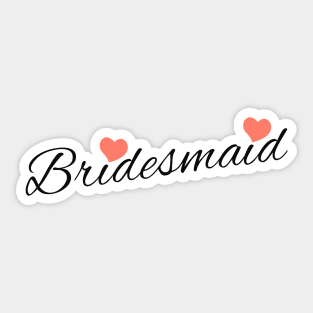 bridesmaid Sticker